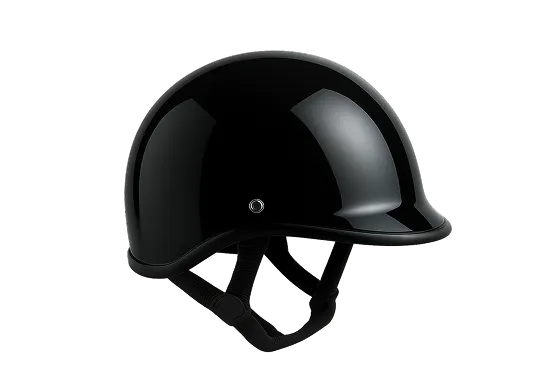 ヘルメット（半キャップ）の写真。